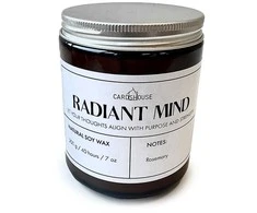 Ancient Wisdom Aromaterapinė sojų žvakė Radiant Mind – rozmarinas, 40 val. veganiška