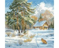 Andriana Kryželių siuvinėjimo rinkinys „Šaltis ir saulė“, 19×19 cm
