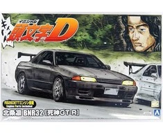 Aoshima Initial D Skyline GT‑R R32 BNR32 RB26DETT 1/24 plastikinis rinkinys