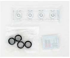 Aoshima Mark III Shallow Rim 14'' ratų komplektas 1:24