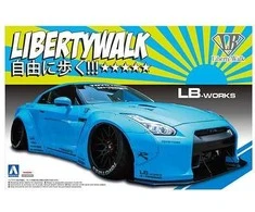 Aoshima Nissan GT-R R35 LB Works Ver.1 1/24 plastikinis surinkimo rinkinys