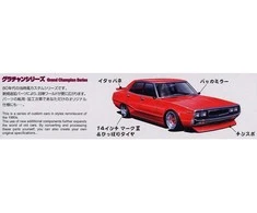 Aoshima Nissan Skyline 2000GT-X Ken &amp; Mary 4 durų 1/24 surinkamas rinkinys