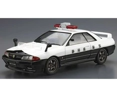 Aoshima Nissan Skyline GT-R BNR32 patrulinis automobilis ’91 1/24 rinkinys