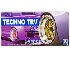 Aoshima Techno TRV 14" ratų komplektas, 1:24 (05386)
