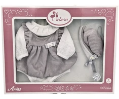 Arias rūbeliai 45 cm lėlei ir Reborn kūdikėliui, dovanų dėžutė