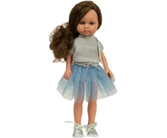 Arias lėlė mergaitė Carlota mėlynu sijonėliu 36 cm