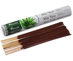 Aromatika Aloe Vera natūralūs smilkalai lazdelėmis – rankų darbo, be anglies, 20 g