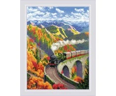 Riolis Kryželiu siuvinėjimo rinkinys „Autumn Express“ 30x40 SR2211