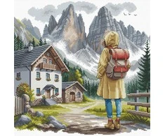 Ava Stitch Alpių nuotykis kryželiu siuvinėjimo rinkinys AVA-P113