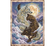 Ava Stitch Siuvinėjimo kryželiu rinkinys „Šviesa ir šešėlis“ 23,7 × 31,8 cm