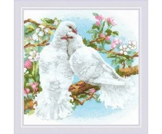 Baltas Doves siuvinėjimo rinkinys iš RIOLIS Nr.: 1856