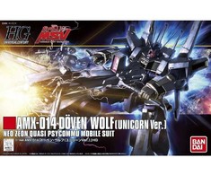 Bandai HGUC Gundam Unicorn Doven Wolf 1/144 plastikinis modelis