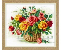 Basket With Roses siuvinėjimo rinkinys iš RIOLIS Nr.: 1722