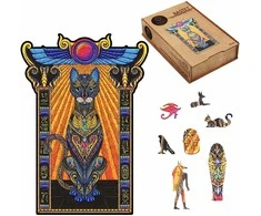 Bastet Dėlionė Iš Medžio XL Dydis (600 detalių) Fantasy Puzzles