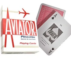 Bicycle Aviator Pinochle Standard Pokerio Kortos (Mėlynos)