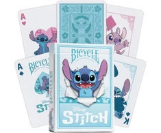 Bicycle Disney Stitch žaidimų kortos – pokeriui, triukams ir kolekcionieriams