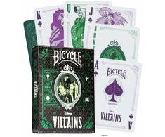 Bicycle Disney Villains žaidimo kortos (žalios)
