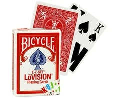 Bicycle E-Z-SEE LoVision Žaidimų Kortos (Mėlynos)