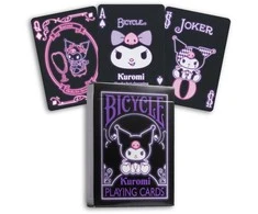 Bicycle Kuromi žaidimo kortos – Sanrio kolekcionieriams ir pokeriui