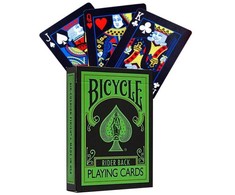 Bicycle Reverse kortos žalia ir juoda – magams, triukams, pokeriui