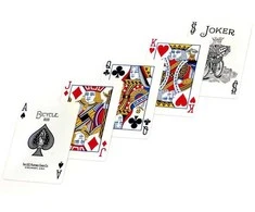 Bicycle Rider Standard pokerio kortos (Raudonos)