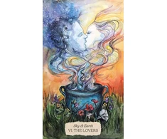 KNYGA Blue Angel Mėlyna Angel Kolekcionuojamos Kortelės - Bonestone &amp; Earthflesh Tarot Cards 79 Kortos, 384 Puslapių Gidas, Mėlynas Angelas