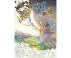 Blue Angel Mėlyna Angel Spalvinimo Knyga - Užburiančios Fėjos pagal Josephine Wall 96 Puslapiai 27.5x21.5 cm