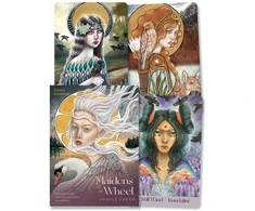Blue Angel Mėlyna Angel Mėlyna Angel Maidens Of The Wheel Oracle Kortos