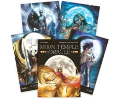 Blue Angel Mėlyna Angel Oracle Kortų Rinkinys - Mėlyna Angel Moon Temple Oracle 44 Kortos 256 Puslapių Gidas