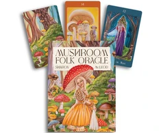 Blue Angel Mėlyna Angel Orakulo Kortelės - Mushroom Folk Oracle Cards 42-Card Deck Mėlyna Angel