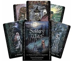 Blue Angel Mėlyna Angel Mėlyna Angel The Solitary Witch Oracle Kortos
