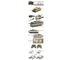 Border Model Leopard 2A5/A6 vokiečių tankas 1/72 plastikinis rinkinys TK-7201