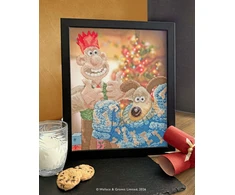 Bothy Threads Siuvinėjimo kryželiu rinkinys Wallace &amp; Gromit „Happy Holidays Old Pooch!“