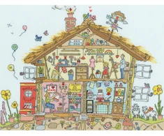Bothy Threads Siuvinėjimo kryželiu rinkinys „Craft Home“ su skaičiais, 40x30 cm