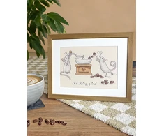 Bothy Threads Siuvinėjimo kryželiu rinkinys „The Daily Grind“, Anita Jeram, 19x12 cm