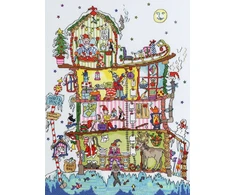 Bothy Threads Siuvinėjimo kryželiu rinkinys „Cut Thru' North Pole House“, 26x36 cm