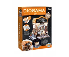 Buki France Medinė miniatiūrinė kepyklėlė – 179 detalių diorama dėlionė su LED, 10+