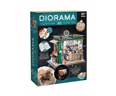 Buki France Miniatiūrinė kavinės diorama-dėlionė su LED, 120 dalių (10+)