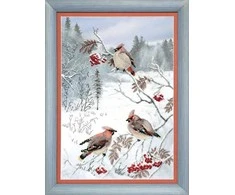Charivna Mit Siuvinėjimo kryželiu rinkinys Crystal Art Žiemos skanėstas, 24x35 cm