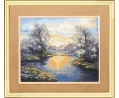 Charivna Mit Siuvinėjimo kryželiu rinkinys „Aušra“, Aida 16, 27×22 cm