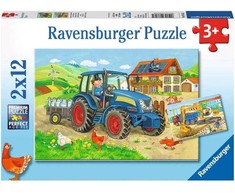 Ravensburger Dėlionė 2x12 vnt. - Sunkus darbas