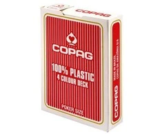 Copag 4 Colour pokerio kortos (Raudonos)
