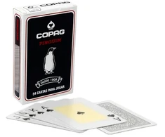 Žaidimų Kortelės - Copag Pinguim Bridge Format 54 Kortelės 57,15 x 88,9 mm Juodos
