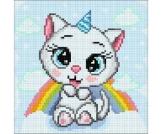 Hobilt Cat with the Rainbow 20х20 Deimantinio Paveikslo komplektas Cs2708