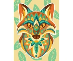 Hobilt Colourful Fox Deimantinio Paveikslo komplektas CS2543