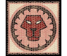 Cuit Domenech Everships CUIT keraminė mozaika Liūtas – Zodiakas, 21x21 cm, rinkinys
