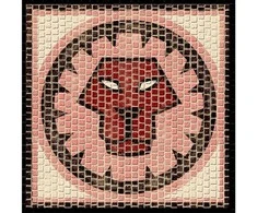Cuit Domenech Everships CUIT keraminė mozaika Liūtas – Zodiakas, 21x21 cm, rinkinys