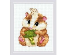 Riolis Siuvinėjimo kryželiu rinkinys "Mielas Hamsteris" 13x16 SR2185
