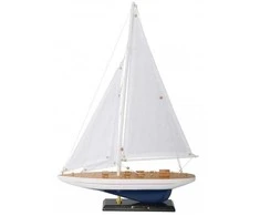 Deco Gifts Medinis jachtos modelis Enterprise, 49 cm – J klasė, burlaivių mėgėjams