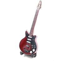 Indominiguitars Mini gitara 15 cm Brian May stiliaus – rankų darbo iš mahagono, kolekcinė